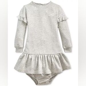 Polo Ralph Lauren | Baby Girls French Terry Ruffled Dress